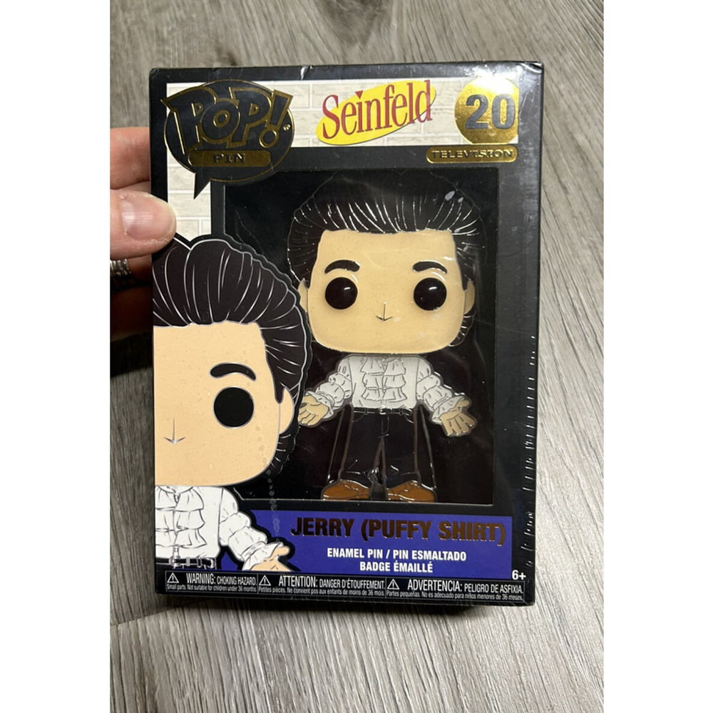 FUNKO POP! ENAMEL PIN SEINFELD JERRY PUFFY SHIRT #20 NEW